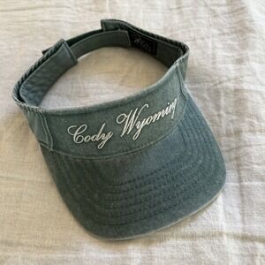 JHats Visor Hat Cody Wyoming Green Unisex